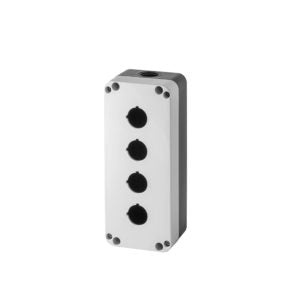 BOTONERA GRIS/NEGRO 4 ORIFICIOS PQ04KGN